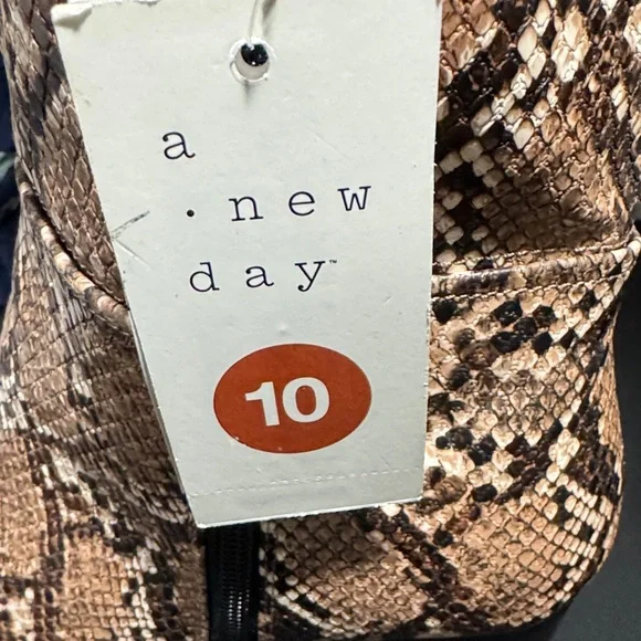 a new day Tan Snake-Print Over-the-Knee Boots - Picture 2 of 8